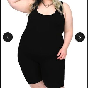 Foxblood Signature Biker Short Romper Bodysuit